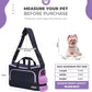 Small Dog Sling Carrier, Front Facing Dog Carrier Sling, Hands Free Pet Carriers Bag with Padded Adjustable Strap and Poop Dispenser Machine Washable for Small Dogs Cats Travel Outdoor-Black