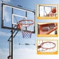 Basketball Hoop Outdoor 10 FT Height Adjustable Basketball Goals Systems Portable with 44" Backboard and Wheels for Youth Adults Kids - Backyard, Driveway, Indoor Play