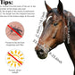 Frienda 4 Pieces Horse Fly Masks with Ears Face Covering UV Protection from Insect Pests Elasticity Smooth Comfortable Mesh Horse Mask Accessories(Flower,Large)