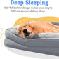 Orthopedic Washable Large Dog Bed - Egg Foam Dog Beds for Large and Medium Dogs Big Pet Beds with Removable Washable Cover and Bolster for Extra Large Dogs