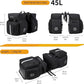 Bike Bag Accessories Panniers for Bicycle Rear Rack Bag 45L Waterproof Mountain Electric Bike Saddle Bag for Cycling Traveling Commuting Black
