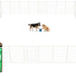 FXW Rollick Unleashed Dog Playpen for Indoor, Yard, RV Camping, 40 inch 32 Panels for Medium and Large Dogs, White│Patented