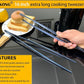 JETKONG 2 Pcs 16-Inch Heavy Duty Cooking Tweezers Extra Long Stainless Steel Kitchen Tweezers Large Plating Tongs (Navy Blue)