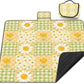Extra Large Picnic Blanket Waterproof,80"x 80"Foldable Machine Washable Beach Blanket,Outdoor Blanket for 6-8 Adults,Suitable for Indoor Crawling,Park Beach,Camping,Hiking,Family Travel(Sunflower)