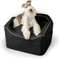 Snoozer Lookout I Dog Car Seat - Small Dog & Puppy Car Seat, Booster Bed for Small and Medium Size Pets up to 25 Lbs, Elevated, Washable - Medium