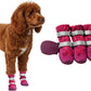 Spark Paws Dog Shoes, Waterproof Dog Boots for Medium to Large Dogs, Non Slip, Breathable Dog Booties and Paw Protectors - 4PCS Doggie Hiking Boots with Reflective Straps, Pink Camo, Size 4