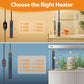 hygger Upgrade Ceramic Aquarium Heater, 300W Digital Fish Tank Heater with Automatic Power-Off and Over-Temperature Protection, Energy Saving Submersible Aquarium Heater for Freshwater and Saltwater