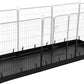 PJYuCien Rectangle Dog Playpen Bottom Pad - Fits 8 Panels 32"" Width Metal Dog Playpen -32""x96"" Size 600D Oxford Cloth Waterproof Playpen Bottom Pad (Note: Only Bottom Pad, No Playpen!!!), Black