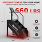 Stepper Machine, GMWD Stair Climber with LED Screen, Commercial Grade Stair Stepper Exercise Machine with 15 Resistance Levels, 441LBS, 24-164 Steps/Minute, Black