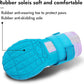 Dog Shoes, Waterproof Dog Boots & Paw Protectors with Anti-Slip Sole, 4pcs/Set Pet Dog Booties, Reflective Dog Shoes for Small Medium Large, Winter Snowy Summer Hot Pavement (Blue, 5# (M))