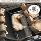 SHARLOVY Back Seat Extender for Dogs, Heavy Duty Dog Car Seat Cover for Back Seat and Aggressive Chewer, Large Hard Bottom Seat Cover for Dogs, Dog Hammock for Car, Travel Pet Bed for Car, SUV, Truck
