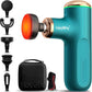 Mini Massage Gun with Heat Function, Heated Massage Head for Deep Tissue Pain Relief, Portable Muscle Massager for Athletes, Compact Percussion Gun