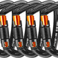 Climbing Carabiner Clips 25kN Auto Locking Carabiner, Professional Heavy Duty Large Locking Carabiner Clips for Rock/Ice Climbing Rappelling Rescue Swing etc, D Shaped, Large Size