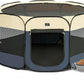 A4Pet Collapsible Playpen, 39.5” Portable Dog Playpen with Bowl, Suitable for Puppies, Kittens, and Small Animals, Removable Zipper & Mesh Panel(16”W × 10”H)