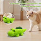 Interactive Cat Toys for Indoor Cats - Automatic Moving Cat Chase Toy for Bored Indoor Adult Cats - 360° Random Movement, Tail Wagging & Catnip Stimulation - Electric Croc(Long Plush)