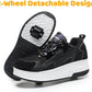 Wooowyet Roller Skate Shoes for Kids Boys Girls Rechargealbe Wheels Sneakers Fashion Roller Wheeled