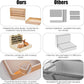 2 in 1 Wooden Rabbit Hay Feeder Box Safe Bunny Feeder Manger Grass Food Holder Rack Hay Holder with Toilet Rabbit Hay Feeder with Litter Pan Designed for Rabbits Guinea Pig Hamster Small Animals