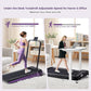 Portable Foldable Walking Pad with Handle Bar and Adjustable Incline, Under Desk Walking Pads Treadmill with Incline and Handles, 3.5HP Folding Electric Treadmills for Home Small, 0.6-7.6MPH, 350LBS