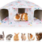 Unicorn Catcher Large Cozy Pet Bed & Tunnel - Warm & Washable, Suitable for Guinea Pigs, Hamsters, Chinchillas & Bunnies