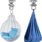 Silent Bearing Swivel Swing Hanger Stainless Steel Heavy Duty 180°+360° Swivel Swing Hook 1500 lb Capacity Playground Yoga Hammock Chair Rope sandbag Porch Swing Bag Sleeve