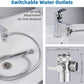 Hibbent Sink Faucet Hose Sprayer Attachment with 10 Adapters - Dual Function Handheld Bidet, Rinser & Shower Head - for Feminine Hygiene, Baby Diaper Cleaning & Pet Bathing