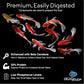 BIG Kahuna Koi Fish Food- 2lbs Food – Made in The USA - Koi Food Floating Pellets – 3/16" - 1/4" Pellet Size – 32% Protein Fish Food – Rich in Nutrients