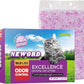 NEWORD Crystals Cat Litter Lightly Scented Litter Superior Odor Control 7 lbs Total Soft-On-Paws Low Tracking Dust-Free Purple Silica Gel, Lavender