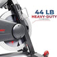 Sunny Health & Fitness Magnetic Exercise Bike, 44LB Flywheel & 300LB Weight Capacity for Intensive Home Workout, Indoor Cardio Training w/4-Way Adjustable Seat, Optional Free SunnyFit App Connection