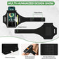 Running Armband with Earphone Bag for iPhone 16/15/14 Max/Pro/Plus & Galaxy S20/S10, Touchscreen Compatible, Phone Holder for Running with Card Slot & Key Pockets, Fit Up to 6.9 Phone