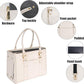 Fashion Pet Carrier Dog Purse Cat Bag Soft-Sided Carriers Travel Airline Approved, Stylish Leather Tote Handbag for Small Animal Puppy Kitten (White)