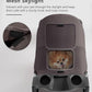 Pet Stroller with 3 Wheels for Small/Medium Pets, Portable Travel Foldable Carrier Jogger for Dog Cat Puppy Kitty, Rear Wheel Breaks, Storage Basket, Visible Mesh with Weather Cover (Coffee)