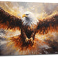 Bald Eagle Animal Large Canvas Flying Bird Wildlife Oversize Wall Art Living Room Big Wings Kitchen Pictures Framed Prints Aesthetics Wall Decor Painting Artwork for Bedroom Dining Office Home 60"x30"