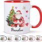 Custom Christmas Coffee Mug Personalized Hot Chocolate Mug for Kids Customized Hot Cocoa Cups with Name 11oz Ceramic Santa Mugs Winter Holiday Xmas Mugs Christmas Gifts for Family Kids Xmas Decor