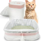 PETSWORLD Cat Litter Box Liners, Heavy Duty Litter Pan Liners Bags with Drawstring for Pet Cat Litter Tray (Unscented) (JUMBO - 45 x 18 Inches, 50 Count)