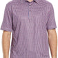Men's Golf Polo Shirts Short Sleeve Striped Performance Moisture Wicking Dry Fit Golf Shirts for Men