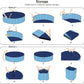 Jasonwell Foldable Dog Pool Collapsible Hard Plastic Dog Swimming Pool Portable Kiddie Pool Pet Pool Doggie Wading Pool Bath Tub for Puppy Small Medium Large Dogs Cats and Kids 87"