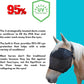 EquiVizor 95% UV Eye Protection (XL) Standard Horse Fly Mask - Help with Uveitis, Corneal Ulcer, Light Sensitivity. Designed to Stay On Your Horse.