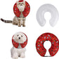 CuteBone Inflatable Soft Dog Cone with Removable Fleece Covers for Small/Medium/Large Dogs and Cats After Surgery GWB07S