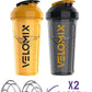 '-2 Pack- 28 oz Protein Shaker Bottles for Protein Mixes - 2x Wire Whisk | Leak Proof Shaker Cups for Protein Shakes | Protein Shaker Bottle Pack (Golden Stone)
