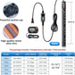 Aquarium Heater Submersible Fish Tank 500W& Turtle Tank Heater with External Adjustment Controller, Included Thermometer, LED Display, Overheat Protection, Detachable Cover, for Saltwater&Freshwater