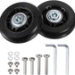 uxcell Replacement Luggage Wheels 60x18mm Suitcase Wheel Repair Kits Include 2 PU Bearing Wheels & Washers, Wrenches & Axle Screw for Trolley Bag, Inline Skate and Caster Board