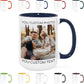 Custom Mug Upload Your Picture Personalized Coffee Mug with Photo Text Name Customized Cup Unique Ideas Gifts for Men Women Mom Dad Girlfriend Boyfriend Friend Family (Dark Blue, 15oz)