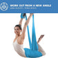 Aerial Silk Yoga Hammock & Swing for Home, Inversion Exercises, Starter Kit for All Levels - Durable with Extension Straps, Carabiners, and Pose Guide