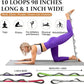 Stretching Strap Yoga Strap, 10 Loops Non-Elastic Stretch Bands Helps Women and Men Improve Flexibility for Home Workout, Physical Therapy, Pilates, Exercise, Dance, Comes with Door Anchor