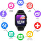PlayZoom 4 Kids Smartwatch – 1.83” Color Touchscreen, 25+ Games, Selfie Camera, Audiobooks, Songs, Step Tracker, Parental Controls, Waterproof, for Ages 4-12 (Black)