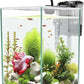 Ultra White Glass Betta Aquarium Starter Kits 1.5 Gallon Small Fish Tank, Betta Fish Tank with LED Light, Power Filter, 4mm Glass