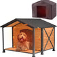 Extra Large Dog House Outdoor & Indoor, Insulated Liner Dog Kennel Weatherproof for Winter, 6 Sides All-Round Foam with Strong Metal Chew Proof Frame, for Small Medium Large Dogs