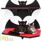 Cat Wall Mount Shelves for Indoor, Gothic Bat Floating Shelf with Coffin Bed Cat Wall Tree Can Load Bearing up to 30 Lbs/ 14 kg
