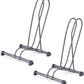 Single Bike Stand Floor by Delta Cycle (2-Pack) - Tool-Free Adjustable Bike Racks for Mountain, Fat Tire, Road Bikes, Freestanding Bicycle Rack for Garage Parking