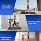 Walking Pad with Incline, 3 in 1 Under Desk Treadmill with Handle Bar Removable Desk Workstation & Device Holder, 3.5HP Foldable Treadmills with 300lbs Capacity for Home Office